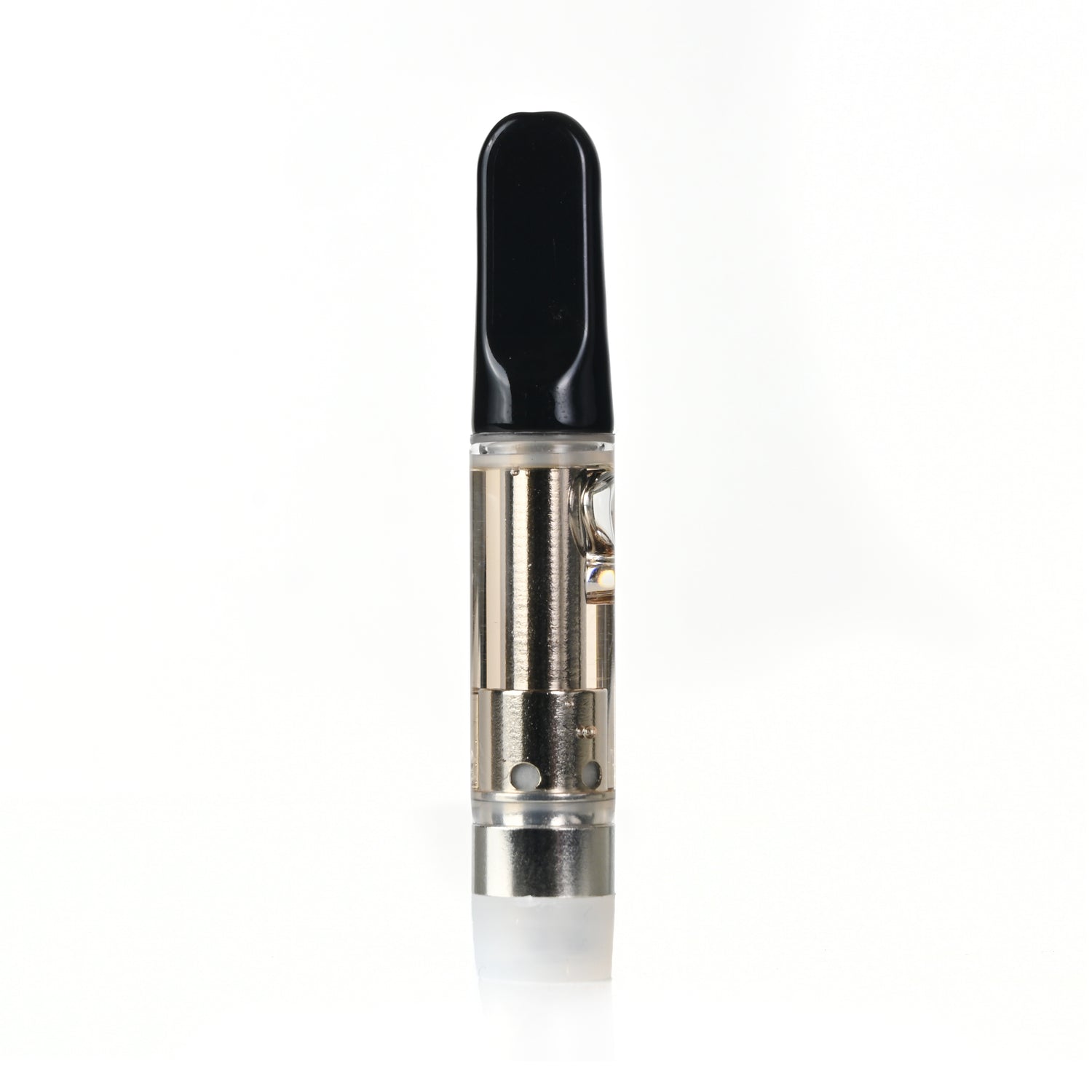 How To Refill A Vape Pen Cartridge. Vape cartridge on white background containing Delta-8 and CBD