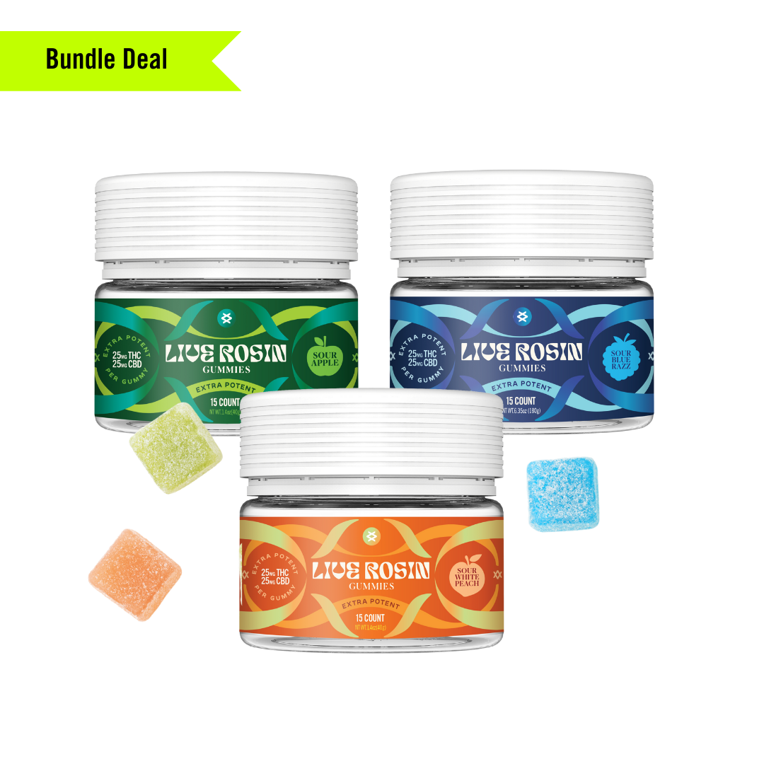 Live Rosin Gummies 15ct Bundle