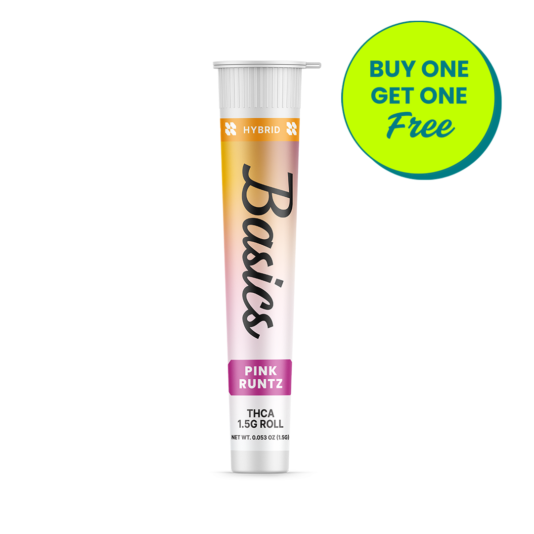 Basics Hybrid THCa Hemp Pre Roll – Pink Runtz