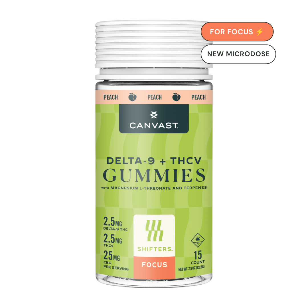 Shifters Focus Delta-9 + THCv Gummies