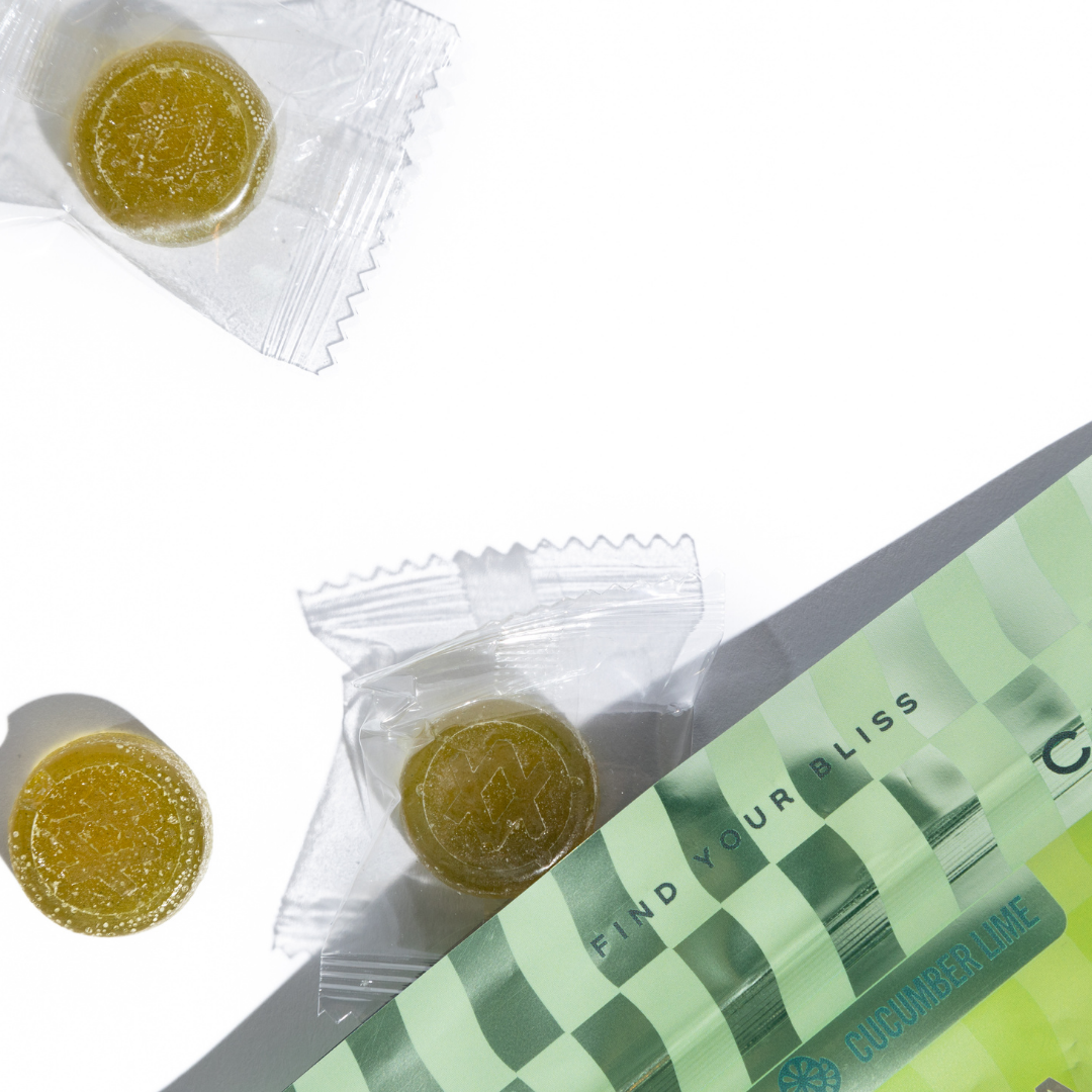 Canvast Shifters Hard Candies with Lions Mane Mushrooms, Delta-9 THC, CBD and Terpenes. Formulated to help you feel euphoria. Find your Bliss. Individually wrapped hard candies.