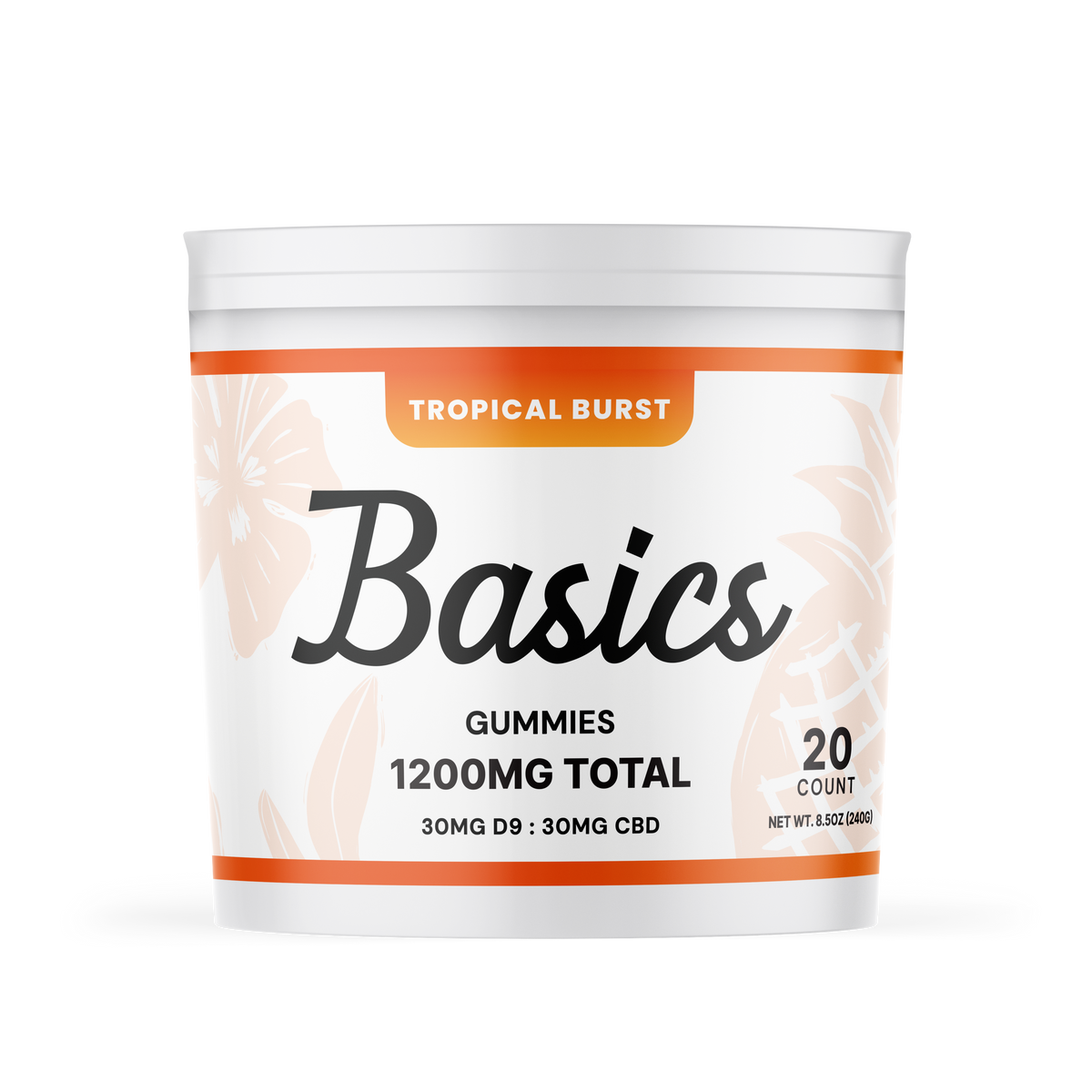 Basics Tropical Burst Nano Delta-9 Gummies