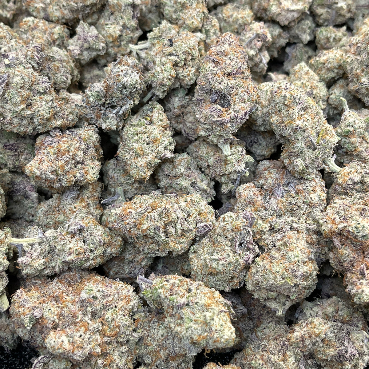 A potent 41.3% hybrid with dense, frosty buds and warm golden hues. Its sweet, bakery-fresh aroma blends maple and vanilla notes, while the balanced effects bring a cozy, uplifting calm perfect for any time of day.