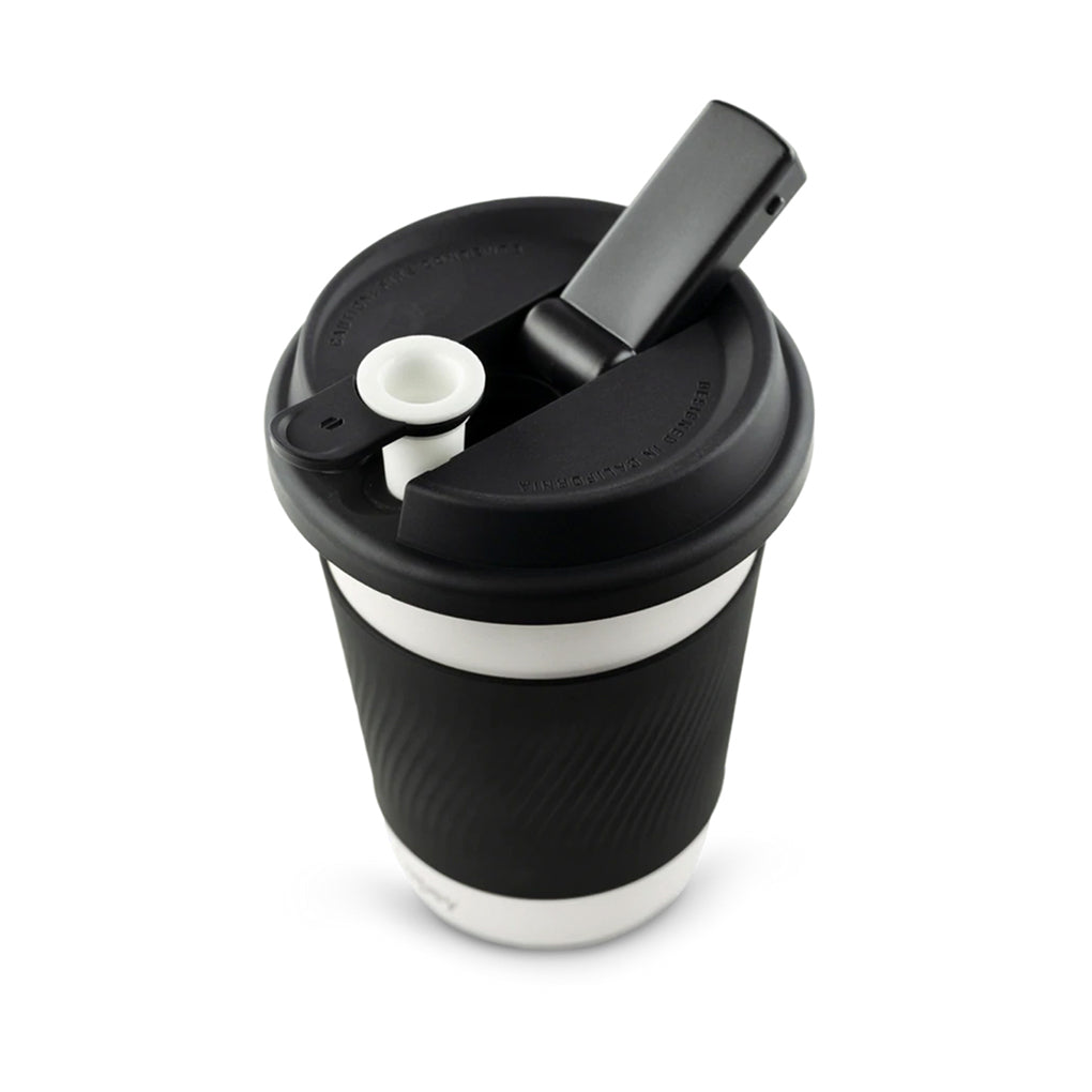 Cupsy is a premium water pipe disguised as a simple coffee cup. Its discreet, unassuming stainless steel exterior contains a high-performance bubbler system, made out of silicone and plastic for easy cleaning. Spark up the ceramic flower bowl and tuck it away in the hidden compartment when you’re done – Cupsy keeps things portable and discreet.