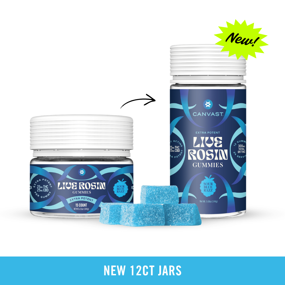 Shifters High - Sour Blue Razz Live Rosin Extra Potent Delta 9 THC Gummies