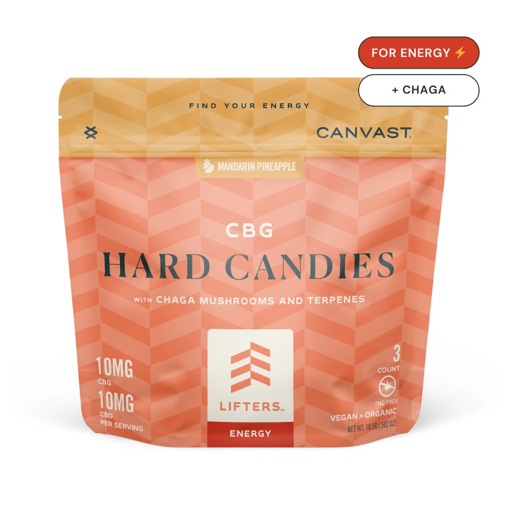 Canda キャンダ Lifters Energy Hard Candies with CBG + Chaga Mushrooms