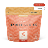 canvast lifters for energy hard candies edibles with cbg, cbd, chaga mushrooms and terpenes.