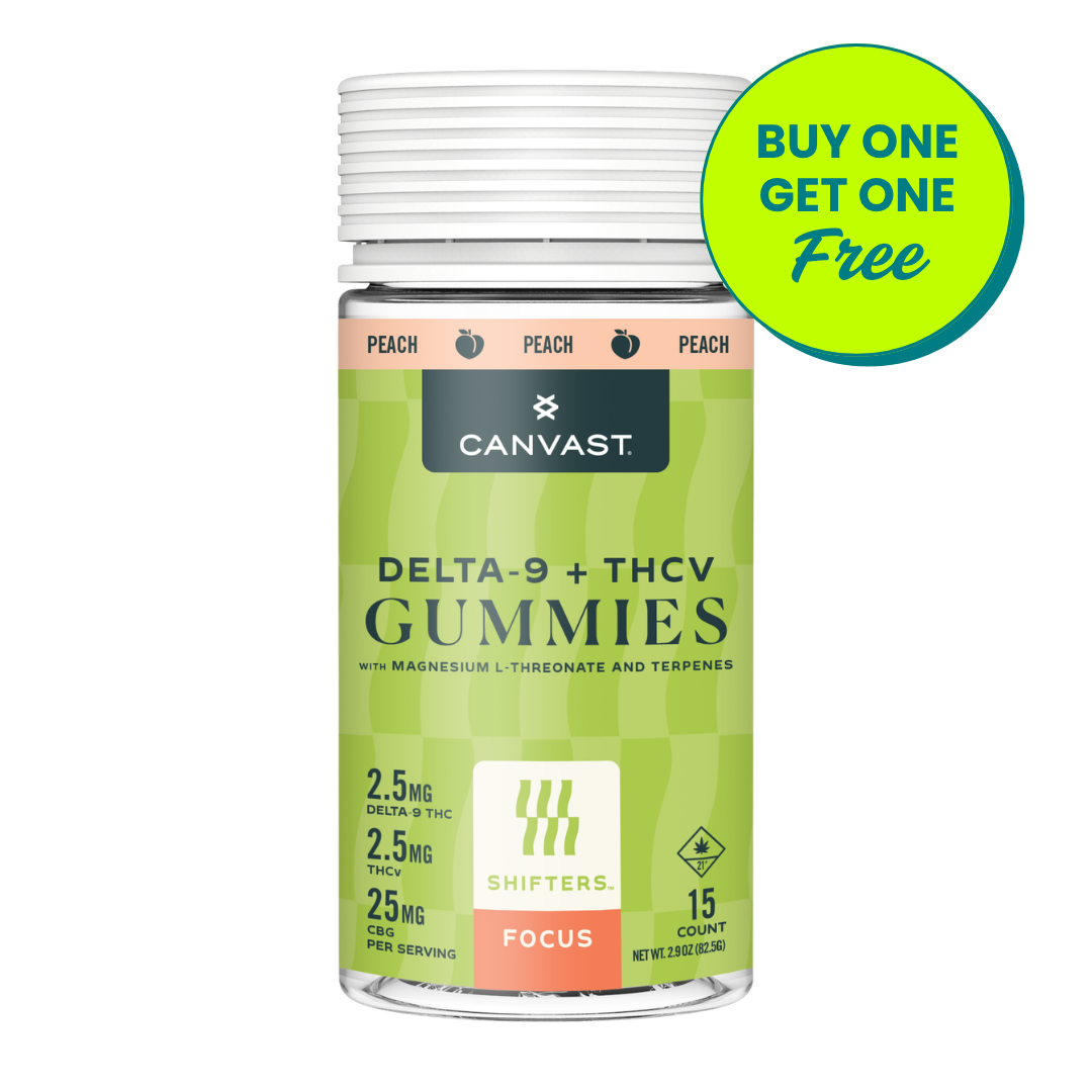 Shifters Focus Delta-9 + THCv Gummies