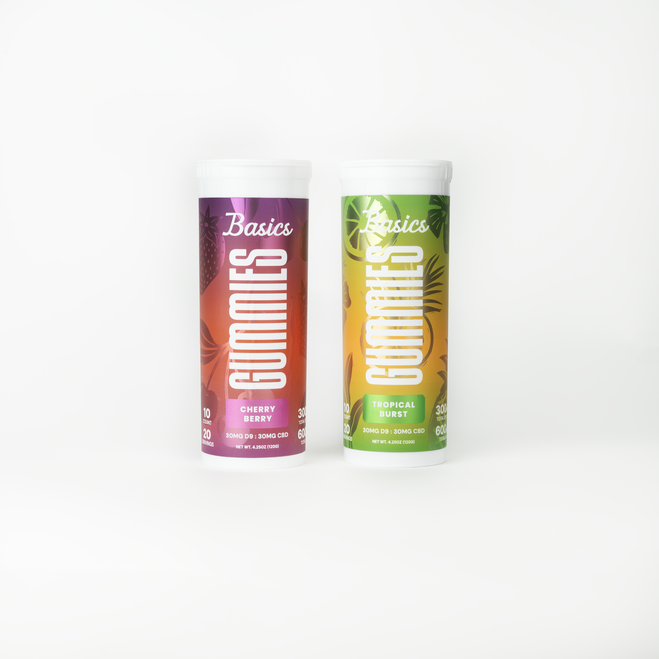 Basics - Nano Delta 9 THC Gummies - Tropical Burst