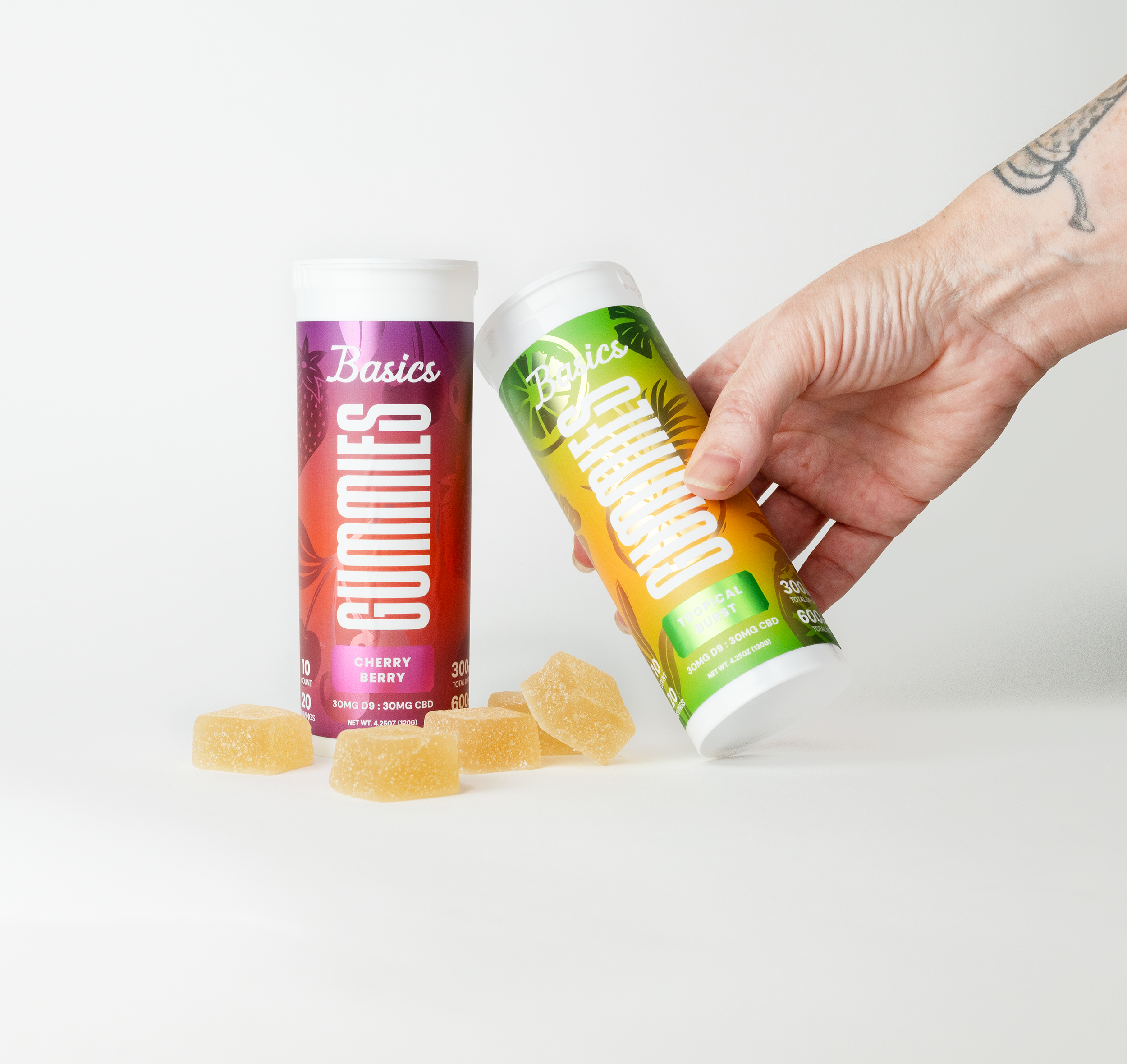 Basics - Nano Delta 9 THC Gummies - Cherry Berry