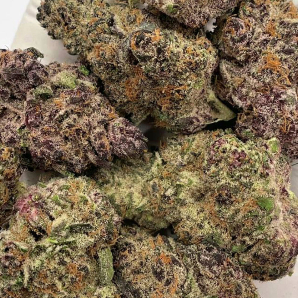 A flavorful hybrid with sweet berry and citrus notes, Berry Punch offers a smooth smoke and uplifting effects. High in THCA, it delivers balanced mental clarity and body relaxation when heated. Perfect for daytime creativity or light stress relief.