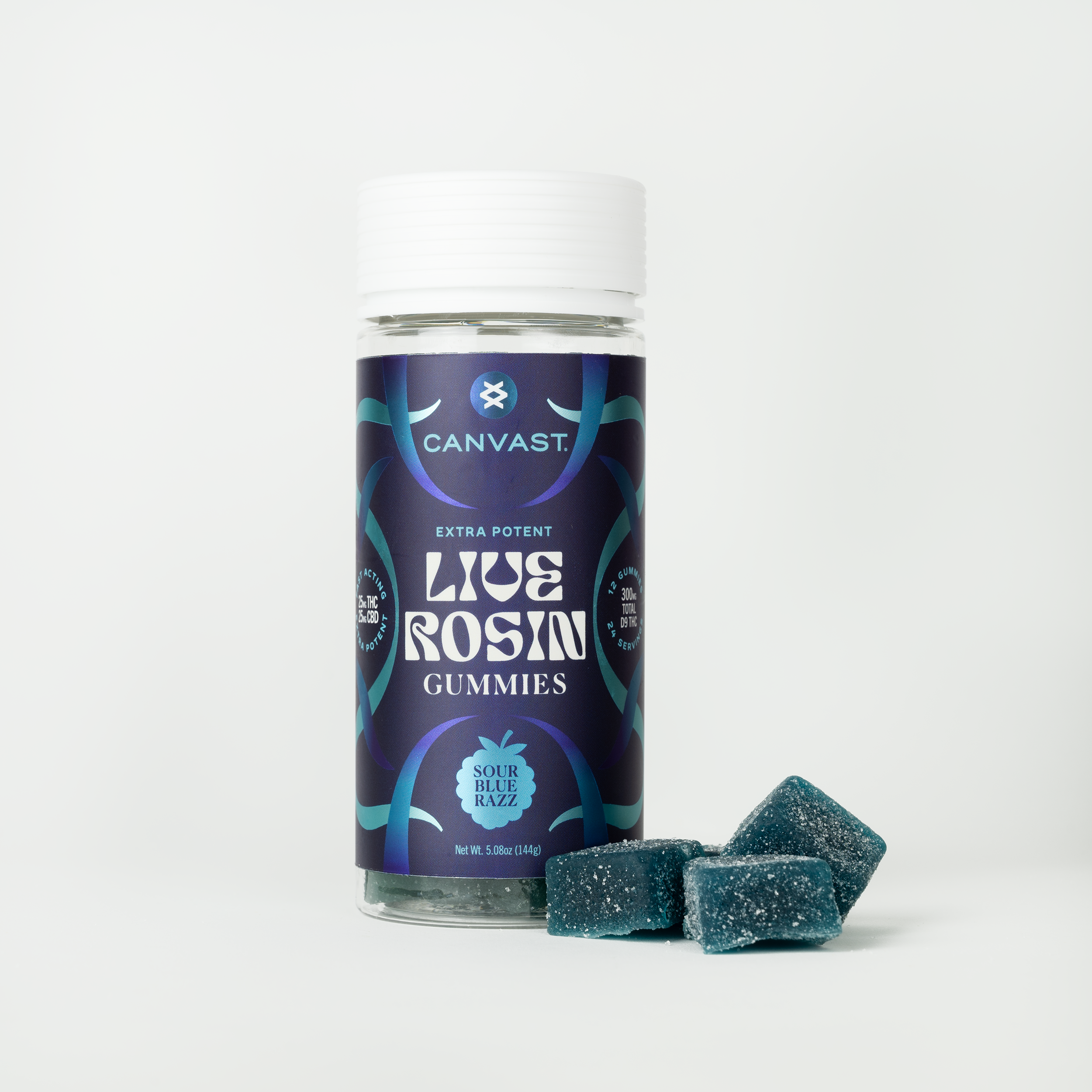 Shifters High - Sour Blue Razz Live Rosin Extra Potent Delta 9 THC Gummies