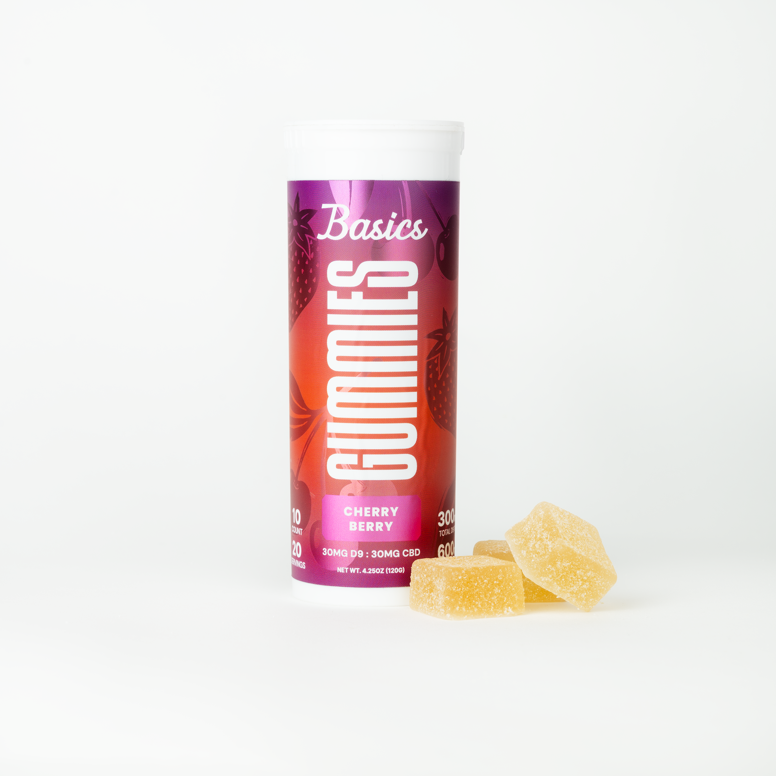 Basics - Nano Delta 9 THC Gummies - Cherry Berry