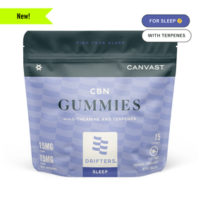 Canvast Drifters Sleep CBN Gummies with L-Theanine and Terpenes for Restful Sleep 