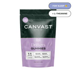 canvast drifters for sleep gummies edibles with cbn, cbd, and l-theanine for deep rest