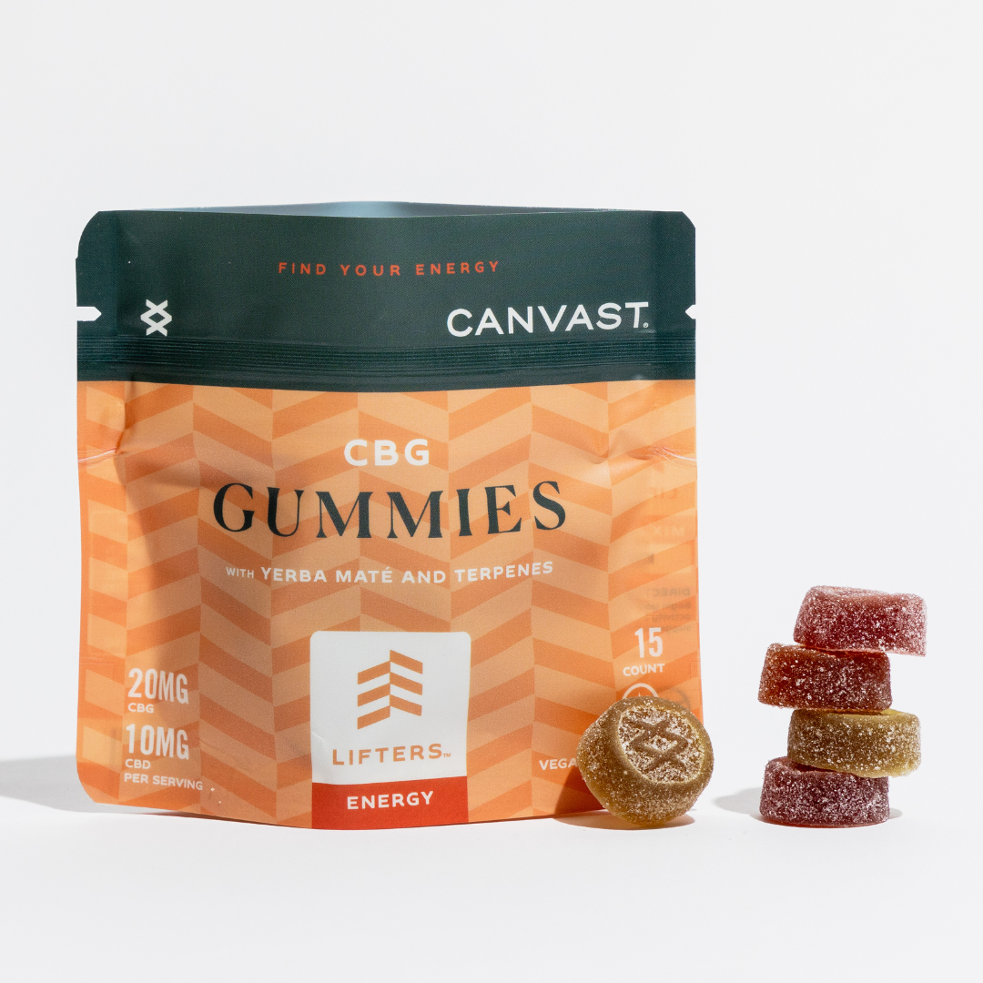 THC Free Edibles Bundle Featuring Lifters Energy CBG with Yerba Mate Gummies,Drifters Sleep CBN with L-Threonate Gummies