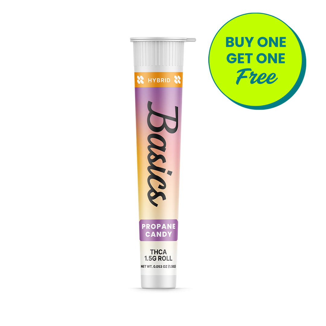 Basics Hybrid THCa Hemp Pre Rolls – Propane Candy