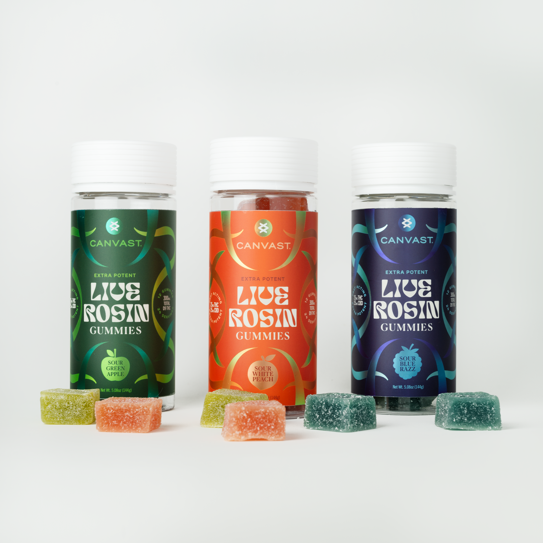 Live Rosin Gummies Variety 12ct Bundle