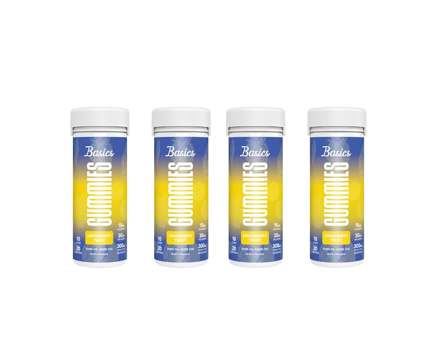 Basics - Nano Delta 9 THC Gummies - Lemonberry Twist