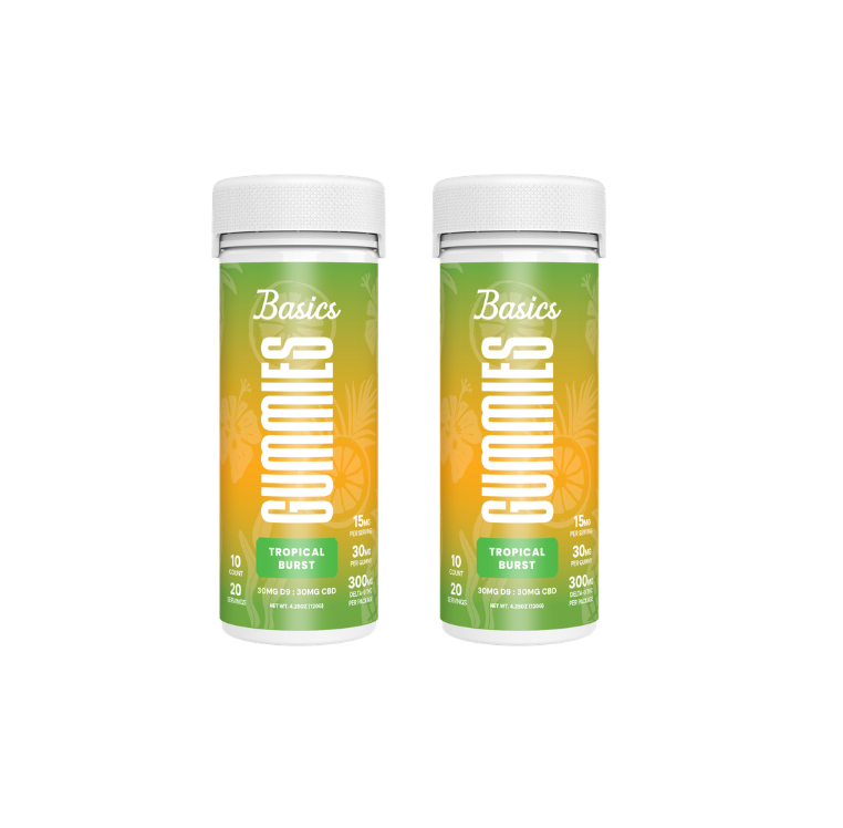 Basics - Nano Delta 9 THC Gummies - Tropical Burst