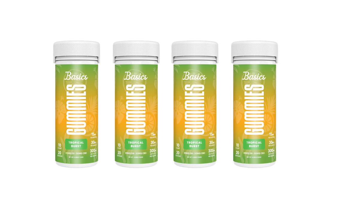 Basics - Nano Delta 9 THC Gummies - Tropical Burst