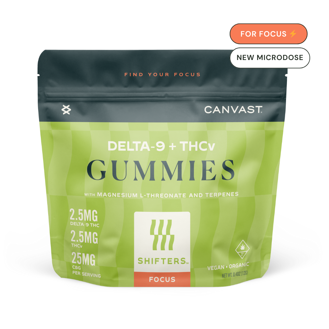Shifters Focus Delta9 + THCv Gummies