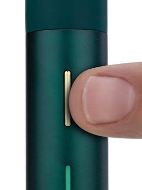 The Pivot puts the full Puffco experience in your pocket. The same size as a pen, this discreet, mobile vaporizer features a quick-release 3D Chamber that delivers premium flavor and real-time temperature control. With a light bar that serves as a visual dab timer, haptic feedback, a single-button interface, and four dialed heat presets, the Pivot is a true dab you can take anywhere.