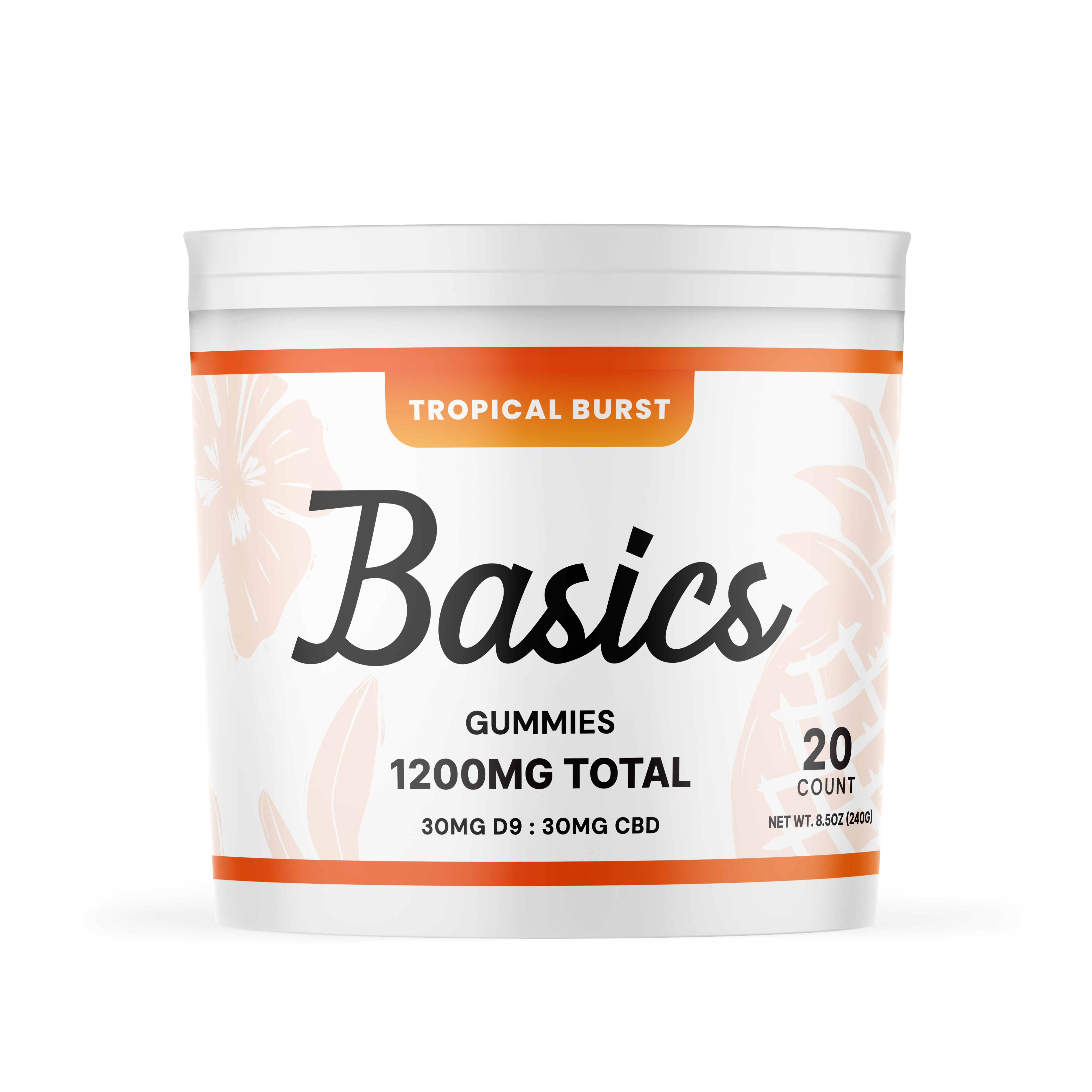Basics - Nano Delta 9 THC Gummies - Tropical Burst