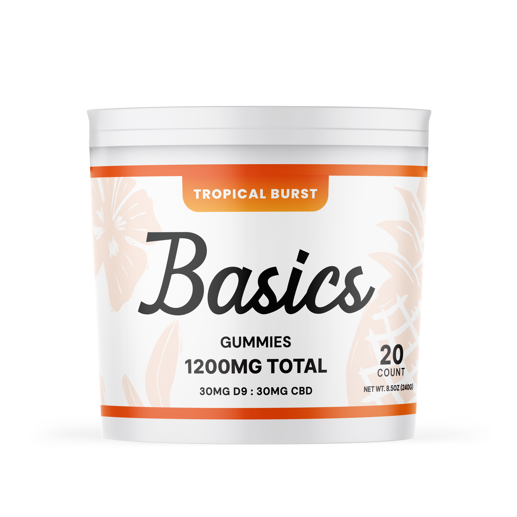 Basics Tropical Burst Nano Delta-9 Gummies