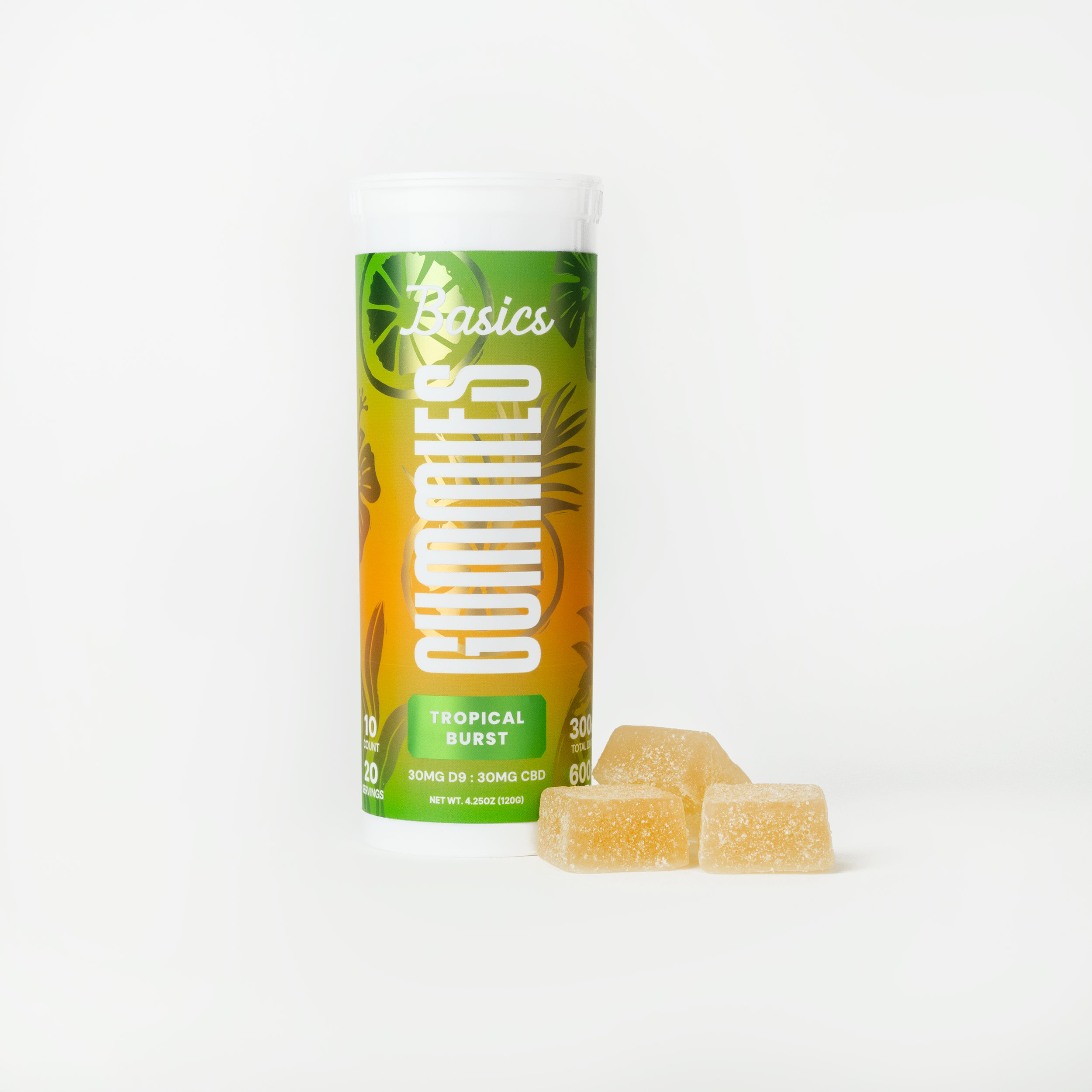 Basics - Nano Delta 9 THC Gummies - Tropical Burst