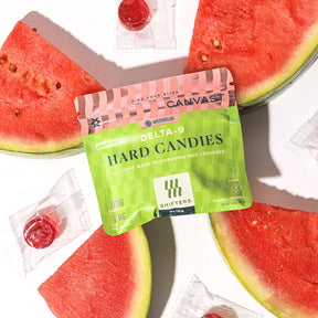 Watermelon Shifters Bliss Hard Candies with Delta-9 THC and Lions Mane Mushrooms