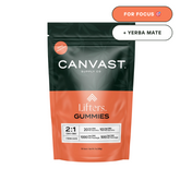 canvast lifters for focus and energy gummies edibles with cbg, cbd, and yerba mate.